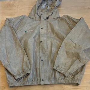 Frogg Toggs Tan Hooded Jacket
